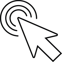 the image displays a mouse cursor  vector