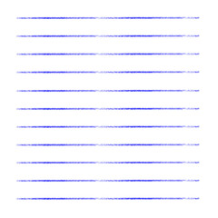 Blue writing lines.
