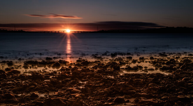Sun Setting over San Remo Bridge