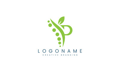 Minimalist P Logo for Branding and Identity.