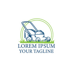logo for lawn mower landscape