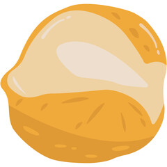 National Sourdough Bread Day. National Sourdough Bread Day Vintage Illustration Bakery Food Art. Hard bread with a soft inside typical of French bread on beige background.