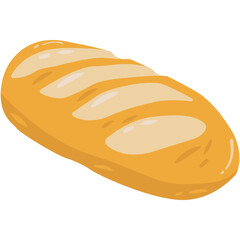 National Sourdough Bread Day. National Sourdough Bread Day Vintage Illustration Bakery Food Art. Hard bread with a soft inside typical of French bread on beige background.