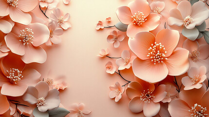 Lovely decorative floral arrangement.
Dreamy background with scattered petals.