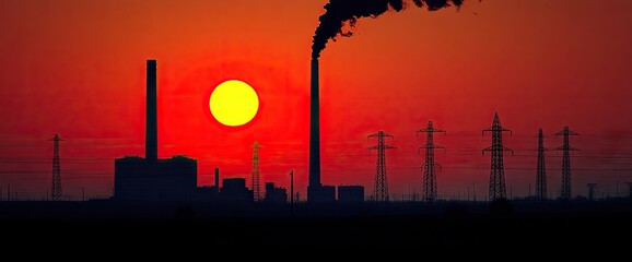 Industrial Sunset Pollution (1)