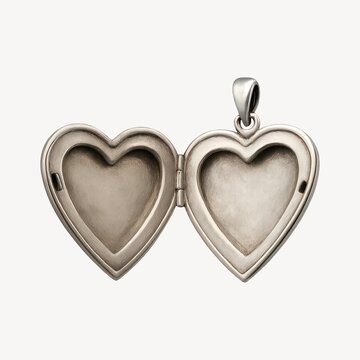 Elegant heart-shaped open locket