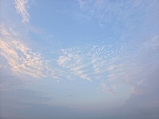 Nature, blue sky with clouds background - 자연, 구름이 있는 푸른 하늘 배경