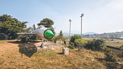 An old Mig fighter jet in Koraput, Odisha, India in November 2024....