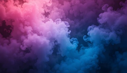 Dark Neon Light Background with Smoky Atmospheric Glow