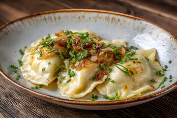 Polish Pierogi with Onions and Butter