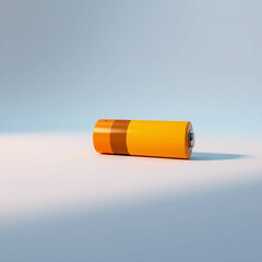 Green Rechargeable Battery Isolated on White | Sustainable Energy 3D Render