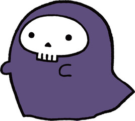 かわいい死神のイラスト　ベクター