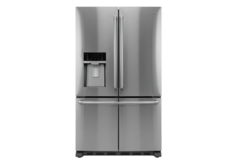 Isolated Stainless Steel French Door Refrigerator with Water Dispenser