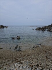 Calm and beautiful seascape background, Yeongdeok sea, South Korea - 고요하고 아름다운 바다 경치 배경, 영덕 바다, 한국