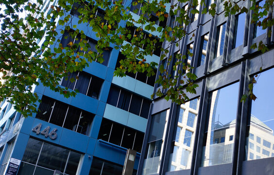 Looking up at High Rise Buildings in Melbourne