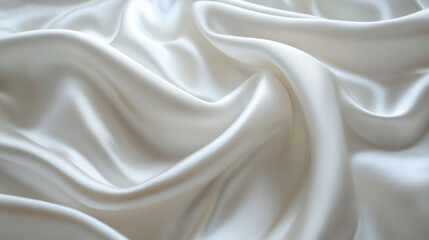 Obraz premium Shiny fabric with soft folds, creating an effect of luxury and elegance. Useful in interior design, fashion collections, advertising of luxury goods.