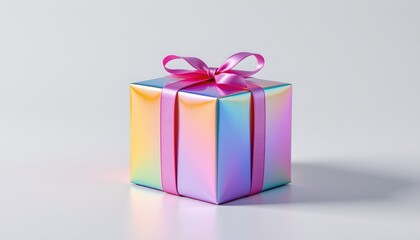 Obraz premium Colorful Gift Box with Ribbon for Celebrations