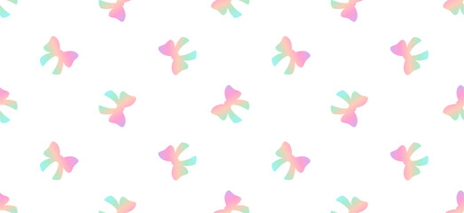 Pink Ribbon Seamless Pattern Vector Illustration