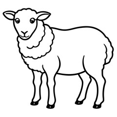 Simple Sheep Vector