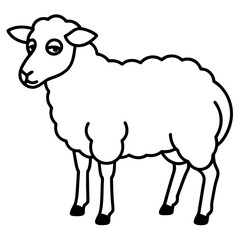 Simple Sheep Vector