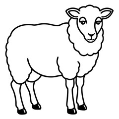 Simple Sheep Vector