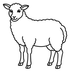 Simple Sheep Vector