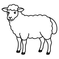 Simple Sheep Vector