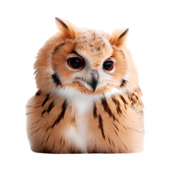 Obraz premium Eurasian eagle owl Bubo bubo isolated on transparent background wildlife bird of prey
