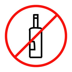 no alcohol sign vector
