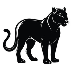 Fototapeta premium Powerful Panther Silhouette