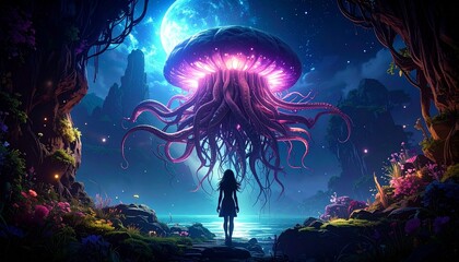 alien in space