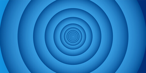 3d blue concentric circle pattern background. Eps 10