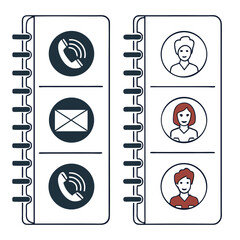Contact information organization templates