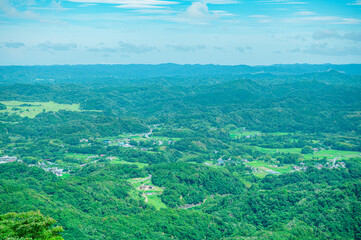 君津市 鹿野山九十九谷展望公園からの景色