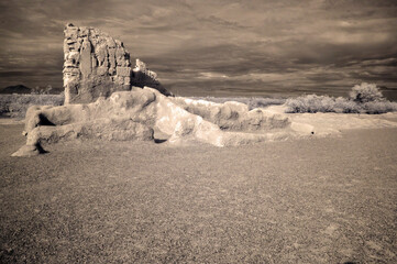 Casa Grande National Monument Infrared Sepia Tone