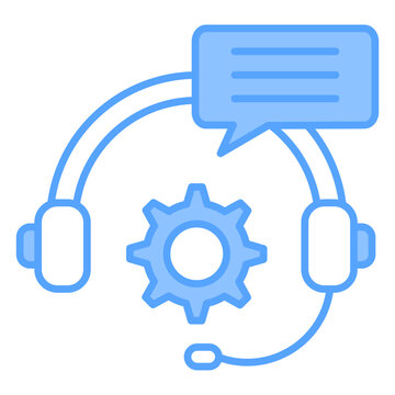 Technical Support Blue Icon