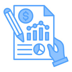 Business Proposal Blue Icon