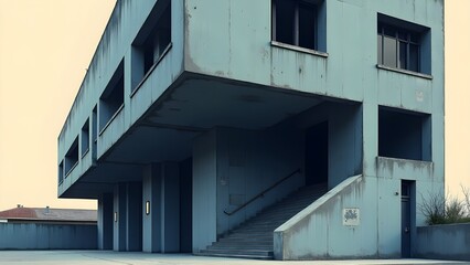 modern building with blue sky