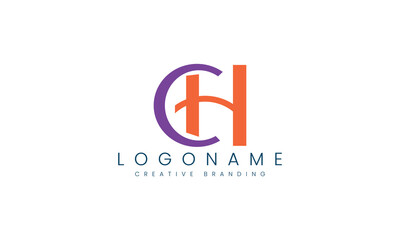 Minimalist CH Logo for Branding and Identity.
