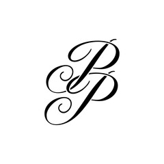 Elegant PP Monogram Logo Design,  perfect for luxury branding, boutique identity, or personal logo designs.
