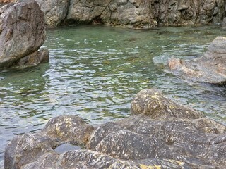 Calm and beautiful seascape background, Yeongdeok sea, South Korea - 고요하고 아름다운 바다 경치 배경, 영덕 바다, 한국