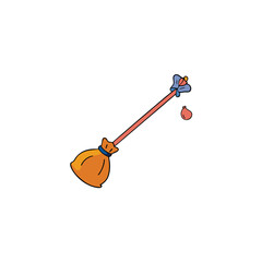 magic broomstick with floating candy bags  clean