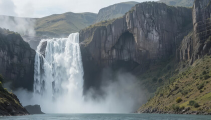 waterfall in yosemite