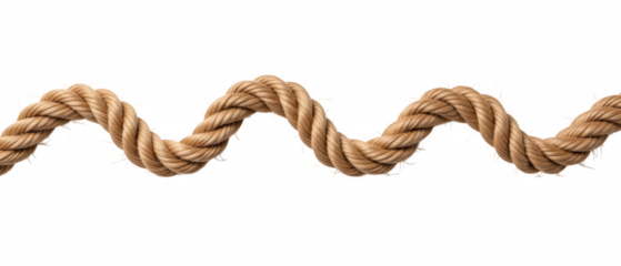 Twisted natural fiber rope with textured surface, showcasing its strength and flexibility, ideal for various applications