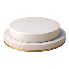 empty podium on blue background