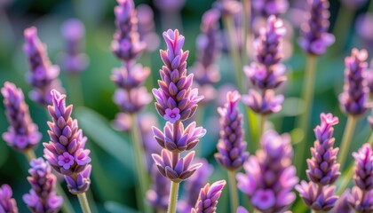 Fototapeta premium Dreamy Macro Shot of Lavender Flowers in Soft Light