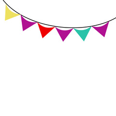 Obraz premium Cinco De Mayo Bunting Decoration