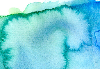 にじみや質感のある手描きの水彩素材