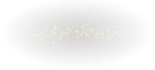 Golden flash with bokeh and sparkles, sparkling explosion of light PNG