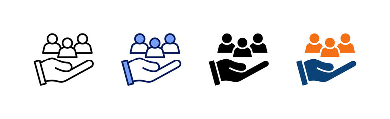 Customer Service Icon Collection With Multiple Styles